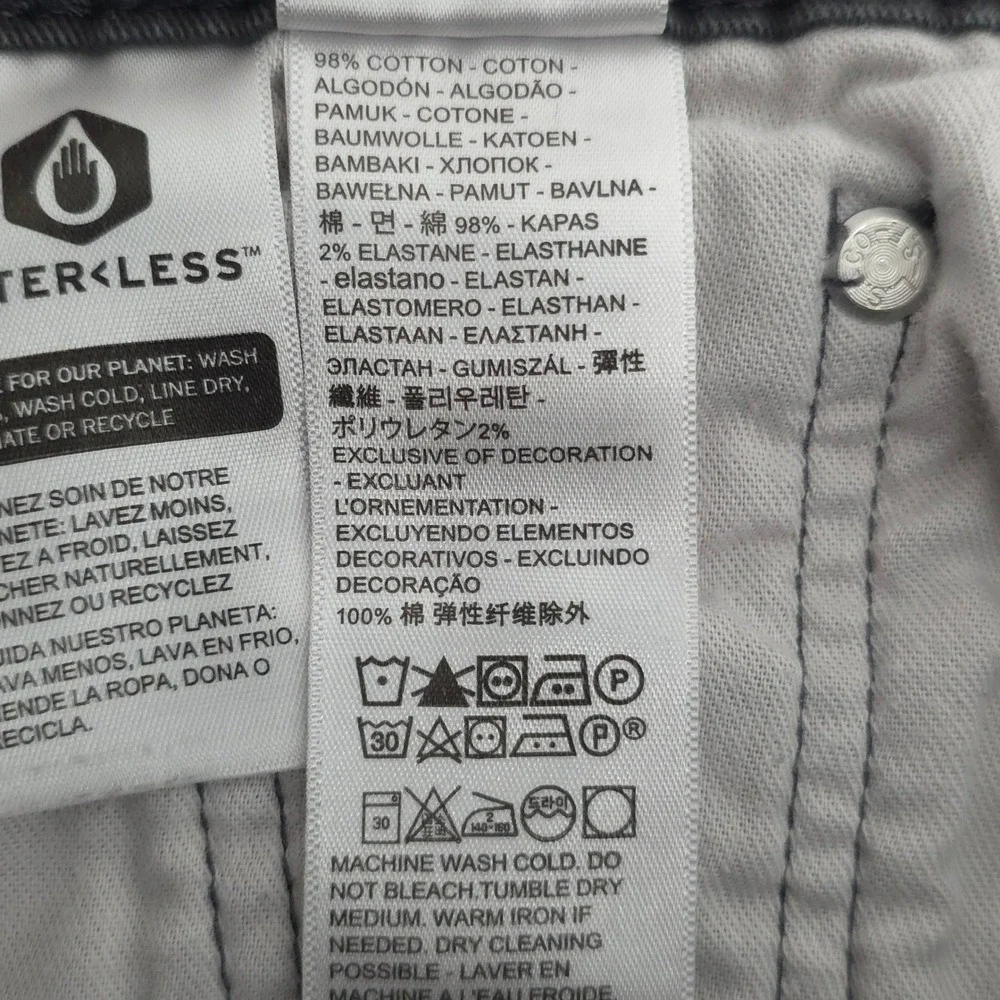 Levis 513 Mens Slim Straight Jeans 30x32 Gray 08513-0947 Stretch Denim